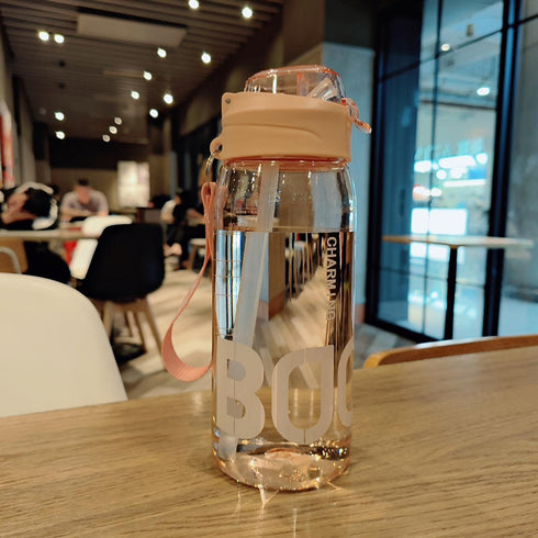 1L Tritan Sports Water Bottle with Straw & Strap | Leakproof