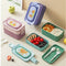 Kawaii Stackable Bento Lunch Box with Cutlery | 2-Layer Leakproof Kids Food Container