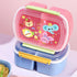Cute Cartoon Bento Lunch Box with Matching Water Bottle Set | Leak-Proof Kids School Tiffin Box with Spoon