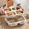 Stackable 4-Compartment Bento Lunch Box | Eco-Friendly Meal Prep Container