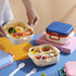 900ml Geometric Bento Lunch Box - Leakproof & Microwave Safe Food Container