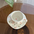 Floral Ceramic Coffee Cup & Saucer Set
