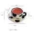 Aesthetic Cow Print Hand-Pinched Ceramic Mug & Saucer Set – Pink Interior