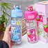 Kids Water Bottle with 3D Character Lid & Straw - 530ml BPA-Free Tritan Leak-Proof Bottle