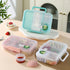 Portable Kids Bento Box Lunch Box with Top Handle – 100% BPA-Free Leakproof School Lunch Container with Matching Sauce Cup