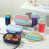 Bento Lunch Box and Water Bottle Combo Set | Leak-Proof 3-Compartment School Tiffin Box