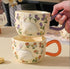 3D Embossed Rabbit Ceramic Coffee Mug