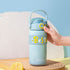 500ml Stainless Steel Insulated Water Bottle – Leak-Proof Vacuum Flask with Silicone Sleeve & Carry Handle
