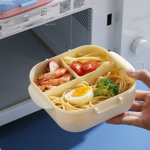 900ml Geometric Bento Lunch Box - Leakproof & Microwave Safe Food Container
