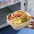 900ml Geometric Bento Lunch Box - Leakproof & Microwave Safe Food Container