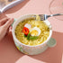 Kawaii Fruit Ceramic Ramen Bowl with Lid & Handles| 1000ml Soup & Noodle Pot