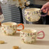 3D Embossed Rabbit Ceramic Coffee Mug