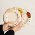Aesthetic Floral Ceramic Mug & Saucer Set with Gold Spoon