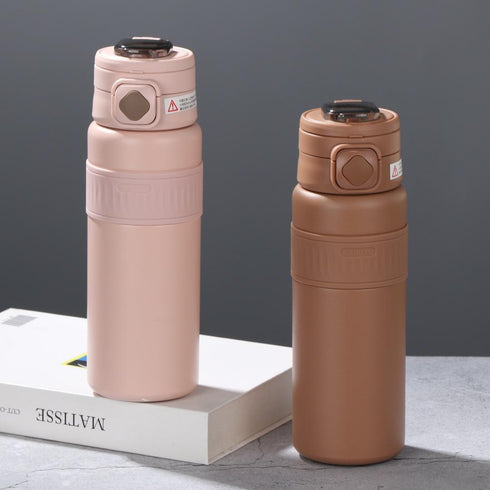 316 Stainless Steel Dual-Drink Insulated Water Bottle with Straw & Sip Lid 800ml