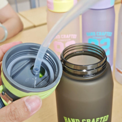 Seiverly 1000ml Frosted Sports Water Bottle – Leakproof Gym & Fitness Flask