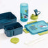 Kids Bento Lunch Box with Matching Water Bottle Set – 2-Compartment Leak-Proof School Tiffin with Spoon & Fork (Shark, Mermaid, Unicorn, T-Rex Designs)