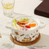 Kawaii Ceramic Cat Ramen Serving Bowl with Glass Lid & Double Handles