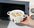 Kawaii Cartoon Ceramic Ramen Bowl with Glass Lid