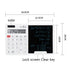2-in-1 Calculator with LCD Writing Tablet | 12-Digit Portable Desktop Calculator with Stylus Pen & One-Click Erase