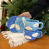Blue Sky & White Cloud Coffee Mug with Saucer