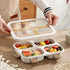 Stackable 4-Compartment Bento Lunch Box | Eco-Friendly Meal Prep Container