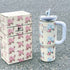 SITARAYURI "Blossom Series" 900ml Aesthetic Floral Tumbler – Insulated Travel Mug