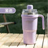 Sitarayuri 600ml Stainless Steel Vacuum Insulated Tumbler with Handle and Dual-Lid
