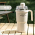 Sitarayuri 600ml Stainless Steel Vacuum Insulated Tumbler with Handle and Dual-Lid