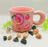 Kawaii Hand-Painted Ceramic Fruit Mug with Chunky Handle