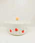 π Kawaii Strawberry Ceramic Soup & Noodle Bowl with Glass Lid
