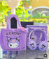 Sanrio Kids Wireless Headphones Set with Plush Bag & Gift Box – Bluetooth 5.4 HiFi Sound