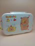 Kawaii Bento Box | Leak-Proof 2-Grid Portable Kids Lunch Box with Snap-On Lid