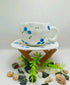 Blueberry Ceramic Coffee Cup & Saucer Set