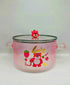 Lotso Strawberry Bear Glass Ramen Bowl with Lid