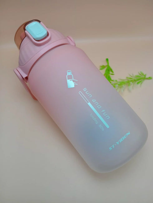 Gradient Sports Water Bottle - 1000ml Frosted Large Capacity Gym Flask