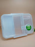 Portable Kids Bento Box Lunch Box with Top Handle – 100% BPA-Free Leakproof School Lunch Container with Matching Sauce Cup