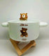 Kawaii "Little Bear" Ceramic Noodle Bowl with Glass Lid