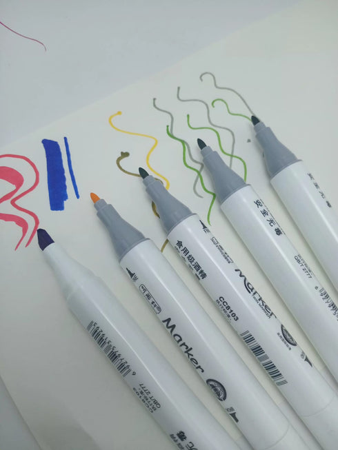 Dual-Tip Professional Art Markers - Set of 24