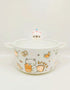 Kawaii Ceramic Cat Ramen Serving Bowl with Glass Lid & Double Handles