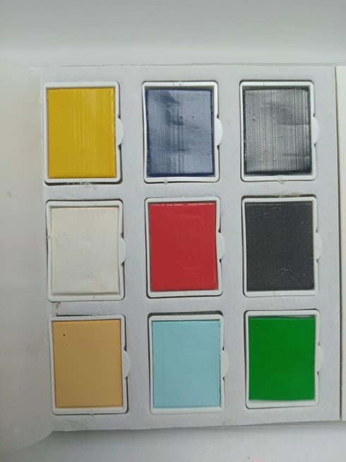 Portable Pocket Watercolor Painting Book for Kids & Beginners - 12 Sheets of Mess-Free DIY Painting Cards with Built-in Color Palette & Brush