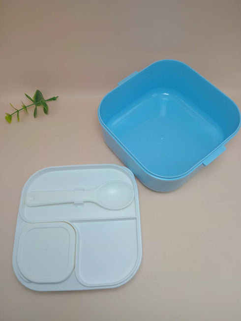 Cute Cartoon Bento Lunch Box – Leakproof Square Food Container for Kids & School