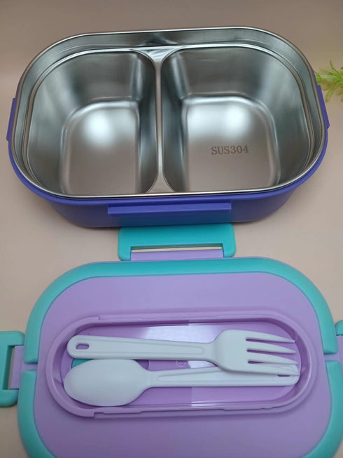 Leak-Proof Stainless Steel Bento Lunch Box | Multi-Compartment Thermal Food Container for Kids & Adults