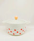 π Kawaii Strawberry Ceramic Soup & Noodle Bowl with Glass Lid