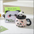 Cute 3D Panda Ceramic Coffee Mug with 3D Lid ( No Spoon)