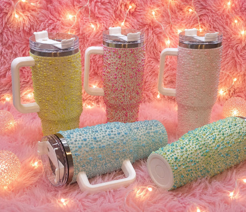 Pearl sparkling insulated tumbler