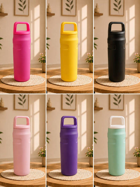 Pastel Aesthetic Tumblers & Water Bottles | Eco-Friendly Gym Flask Water Bottle with Loop Handle – 2 Flask