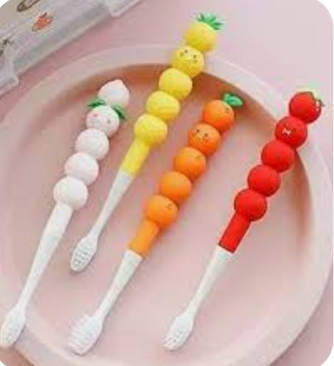 Cute Fruit Skewer Kids Toothbrush | Ultra-Soft Bristles