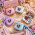Double-Sided Pocket Mirror Keychain with Bag Charm