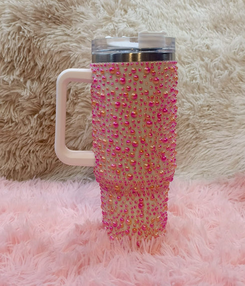 Pearl sparkling insulated tumbler