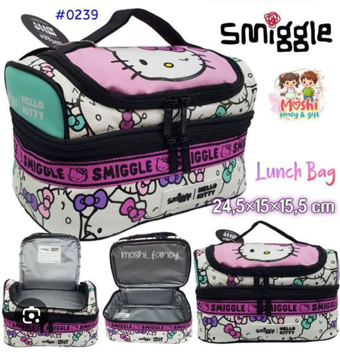 Cute double decker insulated character lunch box